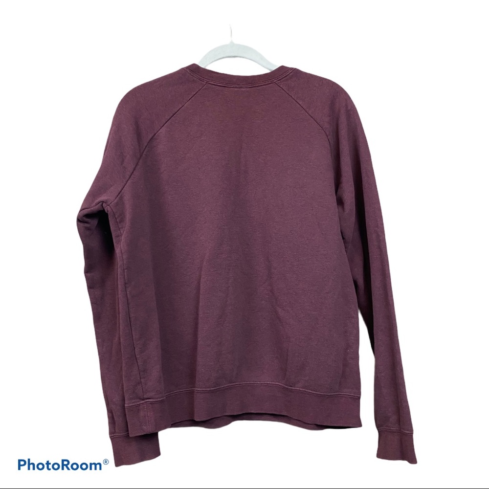 Nike Maroon Logo Pullover Sweatshirt Medium - Picture 6 of 6